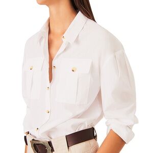 Ba&sh Chemise Pepa White Shirt NWT